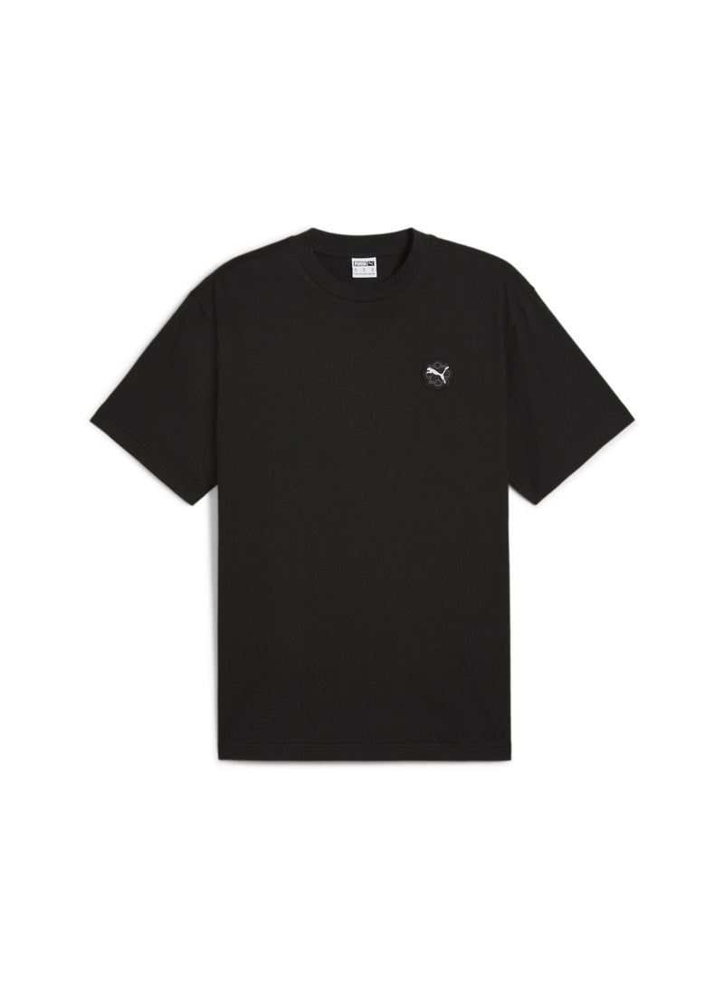 PUMA CLASSICS Mens Black Graphic T-shirt - Image 1