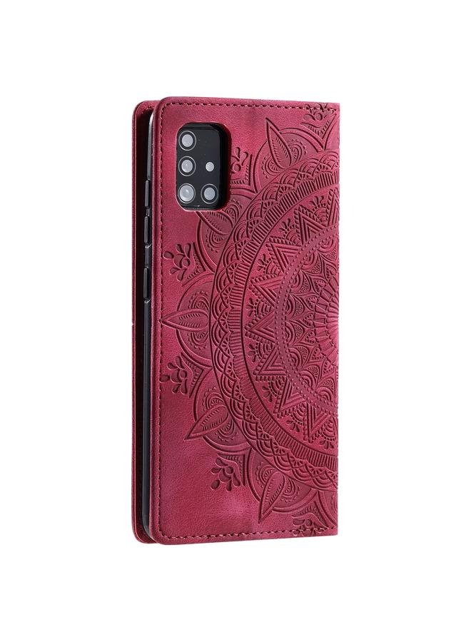 S-TOP Case For Samsung Galaxy A51 / M40s 4G Totem Embossed Magnetic Leather Phone Case - Image 3
