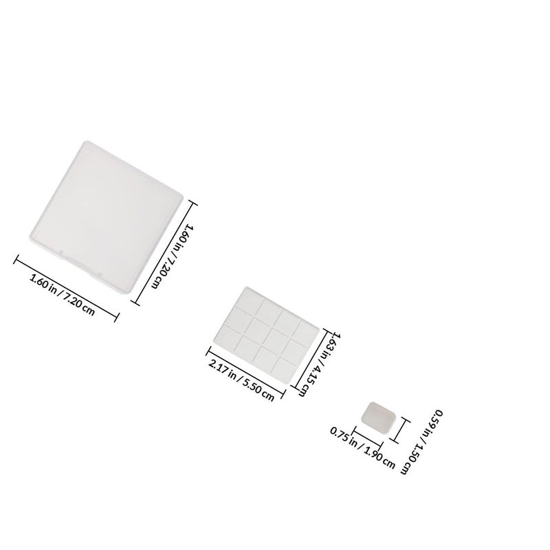 25 Pcs Plastic Watercolor Palette Portable Divided Storage Box For Artists DIY Painting - Image 3
