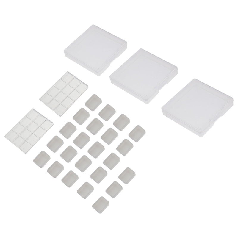 25 Pcs Plastic Watercolor Palette Portable Divided Storage Box For Artists DIY Painting - Image 2
