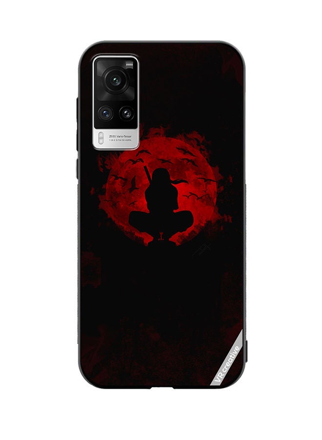 Protective Case Cover For Vivo X60 Pro Bat Moon Design Multicolour