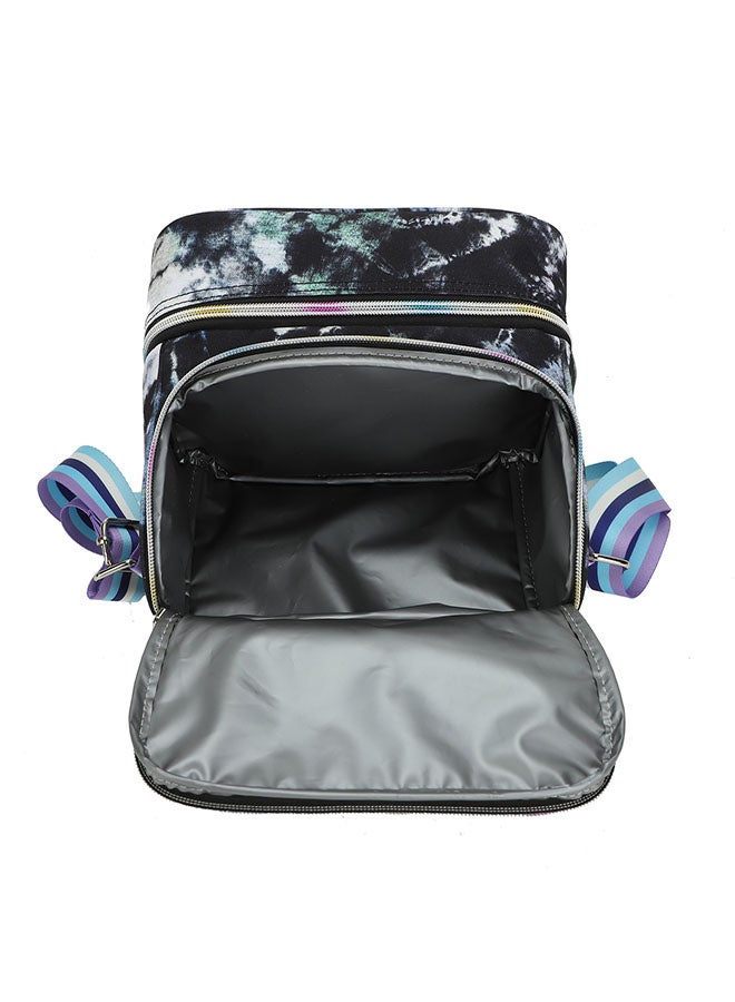 CUBS Tie Dyed Waterproof double decker lunch bag with removable shoulder strap carrying your favorite meals to school, work or while traveling - Image 4