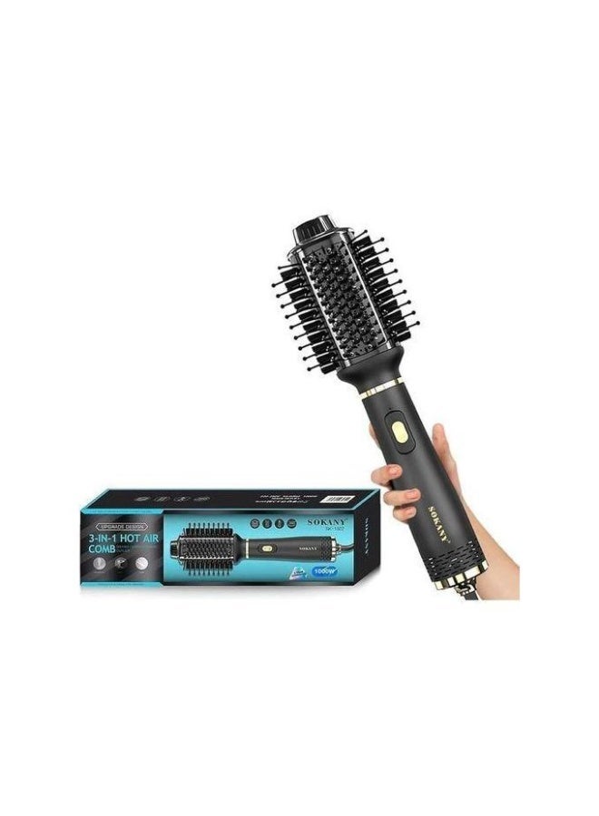 Sokany 1922 3-in-1 Hot Air Comb - Hair Dryer, Straightener & Volumizer - 1000W - Nano Ceramic - Image 1