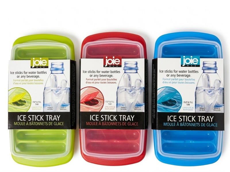 Joie MSC Joie Ice Stick Silicone Tray Assorted Color 1 Piece for Water Bottles Flexible Ice Cube Stick Mold Slim Ice Maker BPA Free Easy Release Long Ice Cubes for Sports Bottles Juice Drinks Freezer - Image 1