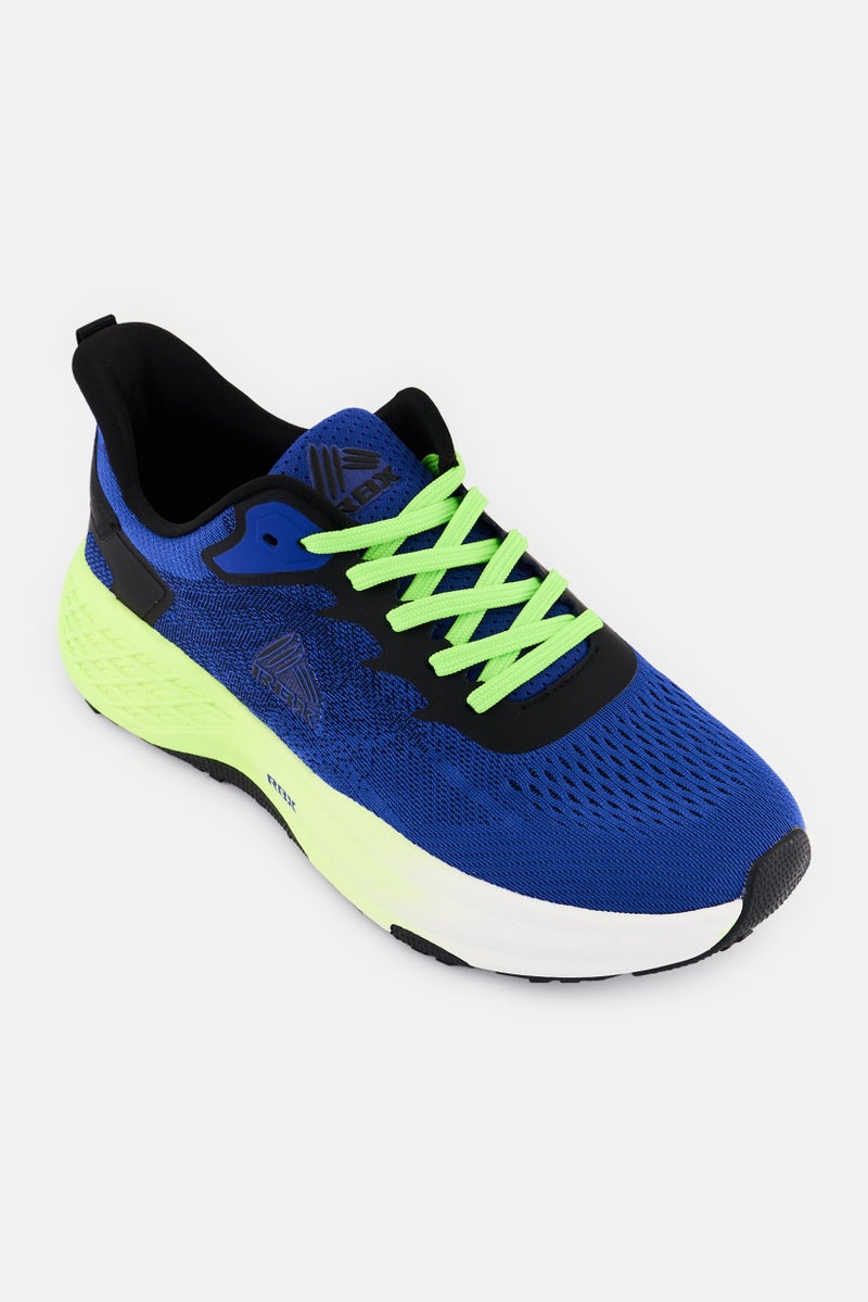 RBX Men Lace Up Running Shoes, Blue - Image 1