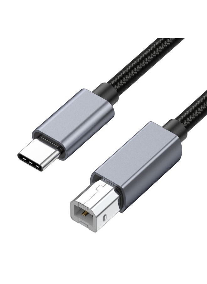 BURAQ USB-C / Type-C to USB-B BM Printer MIDI Keyboard Adapter Cable, Length:0.5m  - Image 1