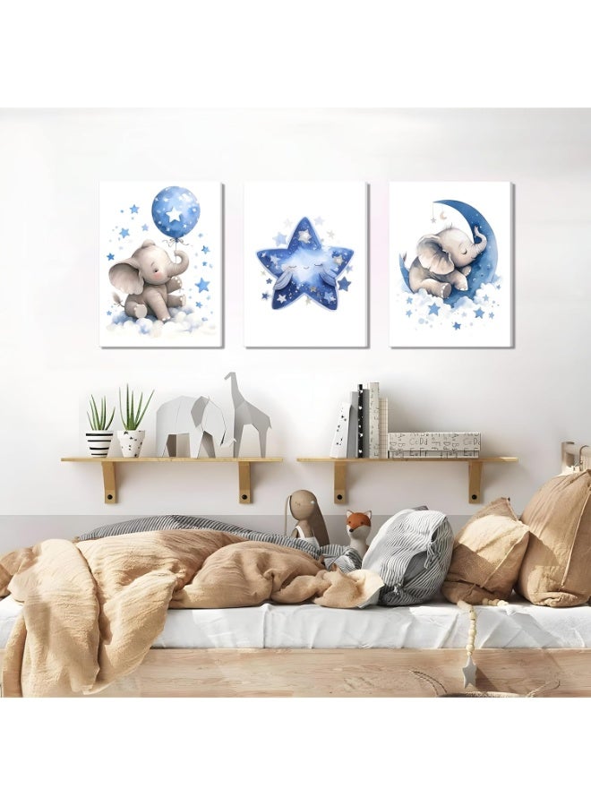 موان تابلوه حائط اطفال 3 قطع 30×40 سم لكل قطعة - سمك 30 مم - طباعة ديجيتال بطبقة UV - لاصق ذاتي سهل التركيب- خامات امنه - Image 4