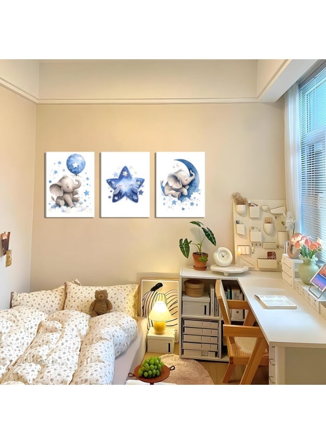 موان تابلوه حائط اطفال 3 قطع 30×40 سم لكل قطعة - سمك 30 مم - طباعة ديجيتال بطبقة UV - لاصق ذاتي سهل التركيب- خامات امنه - Image 2