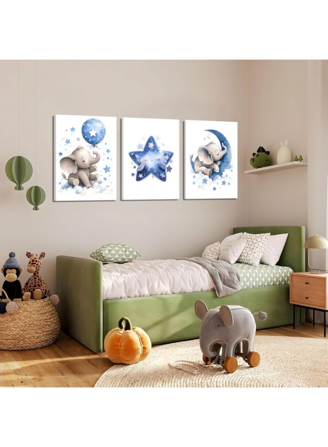 موان تابلوه حائط اطفال 3 قطع 30×40 سم لكل قطعة - سمك 30 مم - طباعة ديجيتال بطبقة UV - لاصق ذاتي سهل التركيب- خامات امنه - Image 3