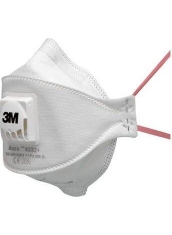 3M 9332+ Aura Ffp3 Vented Dust Mask 10pcs 