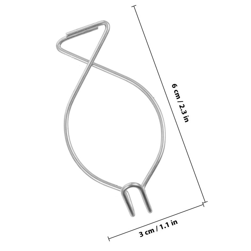 100 Pcs Steel Drop Ceiling Clips and Squeeze Hooks for Suspended Tile Ceilings Office Home Decoration - Image 3