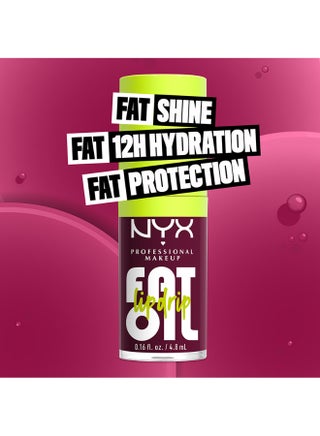 Fat Oil Lip Drip, Moisturizing, Shiny, Vegan Tinted Lip Gloss, Non-Sticky Finish, 12H Hydration, Squalane, Raspberry and Cloudberry Oils - (Deep Berry) - - view 3