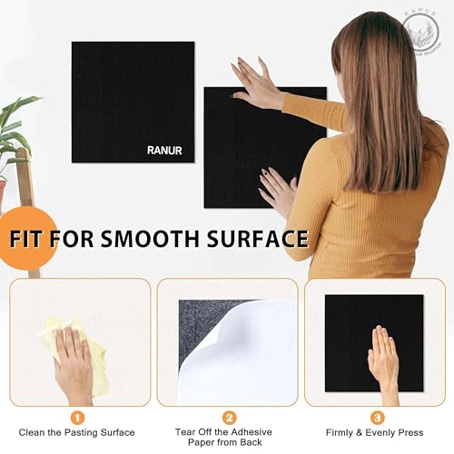 RANUR Self Adhesive Felt Bulletin Bar Strip, Reminder Board with 35pcs Drawing Pins, Lightweight to Do List Board for Wall Soft Board for Study Room, Photos, Schedules, Size 33 X 5 X 1.3 cms (Brown) - Image 3