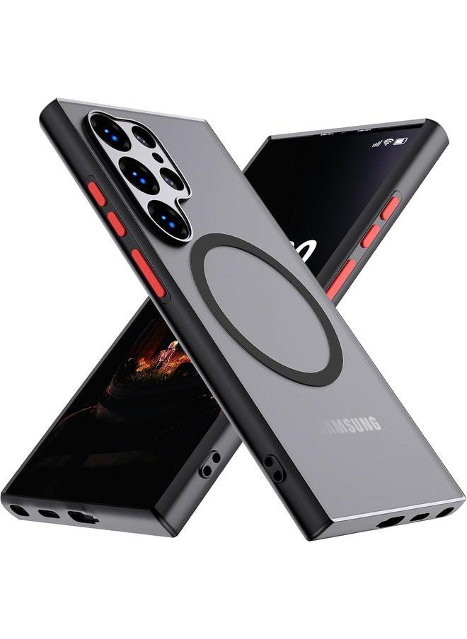 erorex Case For Samsung Galaxy S24 Ultra With Military Grade Drop Protection Magnetic Case Compatible With Mag Safe Anty Slip Grip Gorgeous Protective Camera Bezel S24 Ultra Translucent Matte Case  - Image 1
