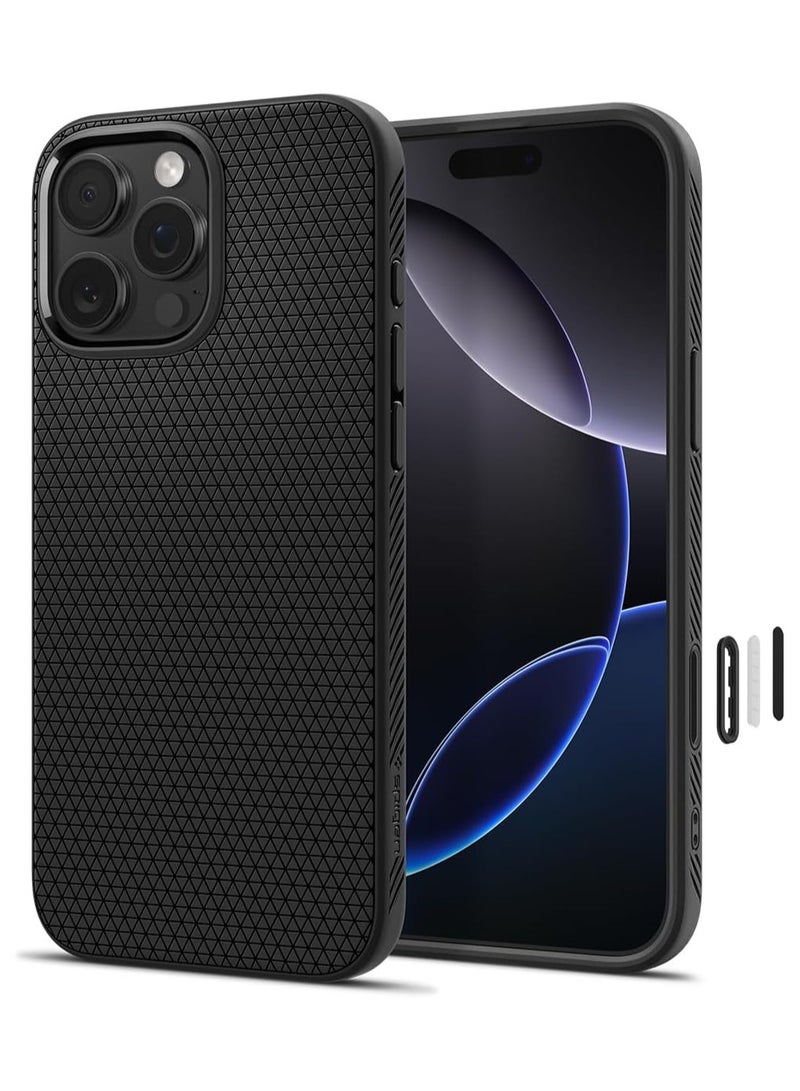 Spigen Liquid Air T MagFit for iPhone 16 PRO MagSafe Case Cover [Camera Control Button] - Matte Black - Image 1