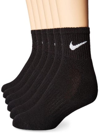 Unisex Performance Cushion Quarter Socks With Bag (6 Pairs), Black/White, Medium - pzsku/ZDD724248D9B19A634FB2Z/45/_/1692874525/49ee45d1-943b-4813-9753-7c723349eea9