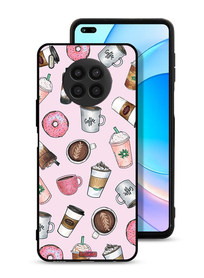 Tolwak Honor 50 Lite Protective Case Cover Coffee Lover Art - Image 1