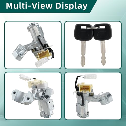 AUTOKAY 45020-06-4 45020064 Ignition Lock Cylinder Switch W/Key Fits for Toyota Camry 2002 2003 2004 2005 2006 No Chip - Image 2