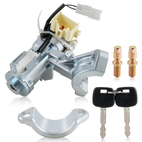 AUTOKAY 45020-06-4 45020064 Ignition Lock Cylinder Switch W/Key Fits for Toyota Camry 2002 2003 2004 2005 2006 No Chip - Image 1