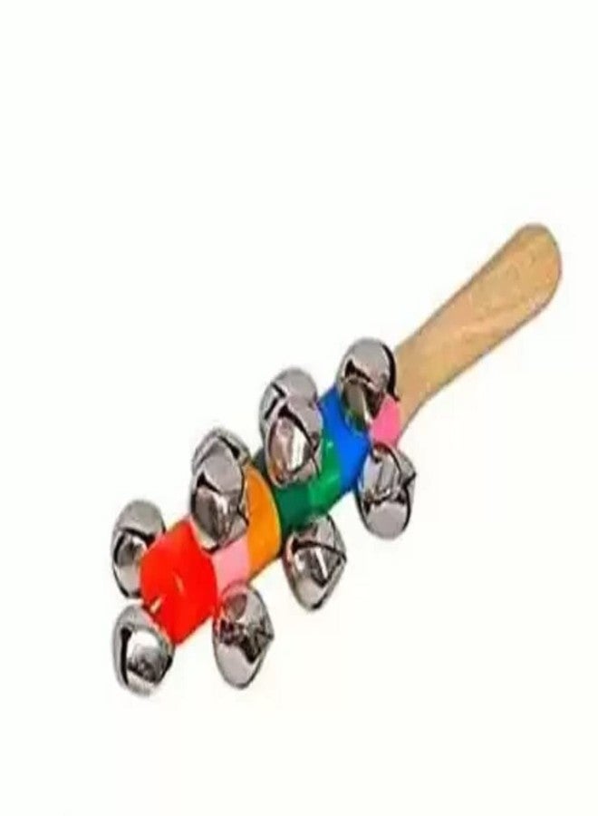 Shopfleet Set of 3 Wooden Rattle Set ( 1 Round Face Rattle, 1 Cage Rattle and 1 Bell Rattle) Multicolor - Image 4