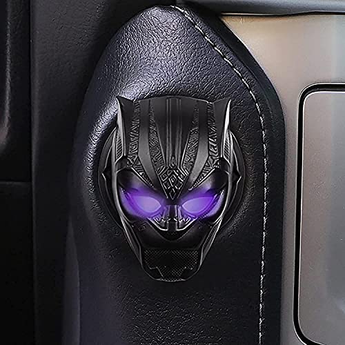 GENORMBRANDT Black Panther Push to Start Button Ignition Cover AntiScratch Universal Decoration Ring 1 Pcs - Image 5