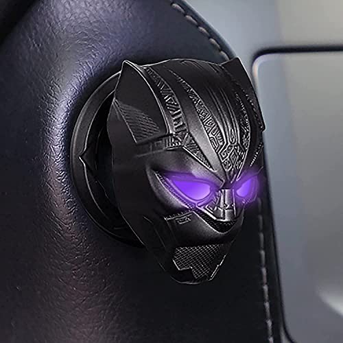 GENORMBRANDT Black Panther Push to Start Button Ignition Cover AntiScratch Universal Decoration Ring 1 Pcs - Image 3