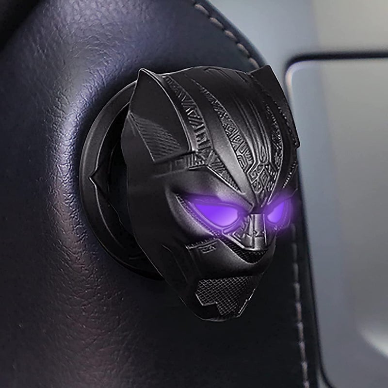 GENORMBRANDT Black Panther Push to Start Button Ignition Cover AntiScratch Universal Decoration Ring 1 Pcs - Image 4