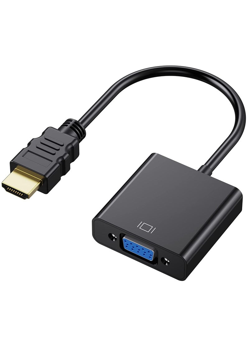 محول HDMI إلى VGA مطلي بالذهب محول HDMI ذكر إلى أنثى متوافق مع أجهزة الكمبيوتر المكتبية والكمبيوتر المحمول والكمبيوتر الشخصي وجهاز عرض HDTV Chromebook Raspberry Pi Roku Xbox والمزيد - Image 3