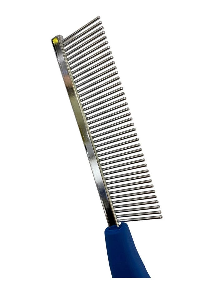 مشط العناية بالحيوانات الأليفة بمقبض للكلاب والقطط والعناية اليومية بالحيوانات الأليفة (أسنان طويلة) - Image 3