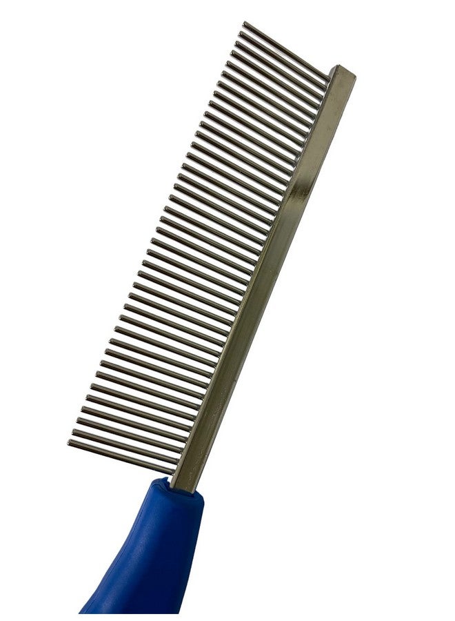 مشط العناية بالحيوانات الأليفة بمقبض للكلاب والقطط والعناية اليومية بالحيوانات الأليفة (أسنان طويلة) - Image 2