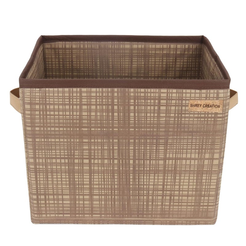 SHREY CREATION SHREY CREATION Foldable Non Woven Print Clothes organiser for wardrobe organisers storage box organizer cloth Box for Socks Bra Tie and Scarfs Pack Of 4  - Image 2