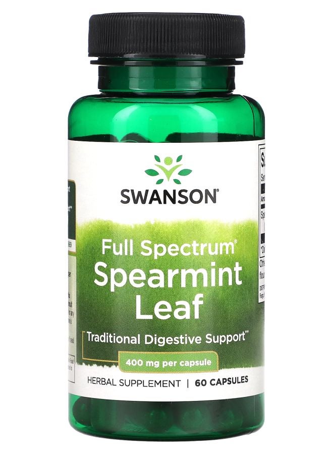 Full Spectrum Spearmint Leaf 400 mg 60 Capsules