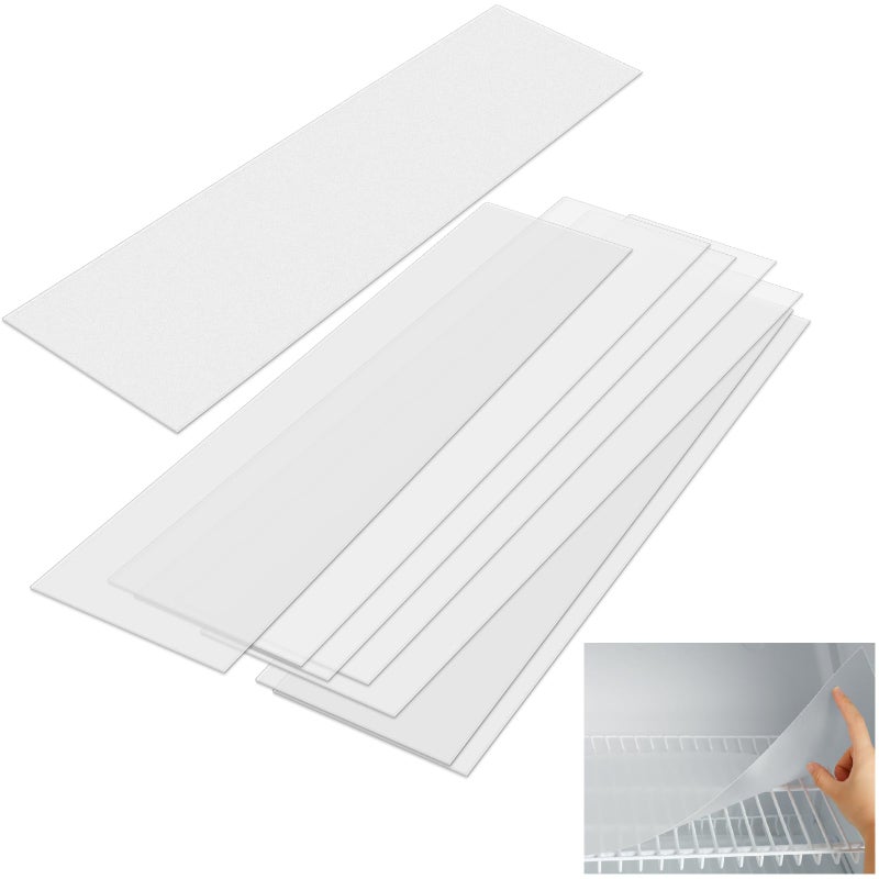 Barydat Barydat 8 Pcs Frosted Plastic Shelf Liner Waterproof Non Adhesive Shelf Mats for Wire Shelves Strength Wire Shelving Cover for Kitchen Shelving Unit Pantry Cabinet Storage Clear12 x 48 Inch 