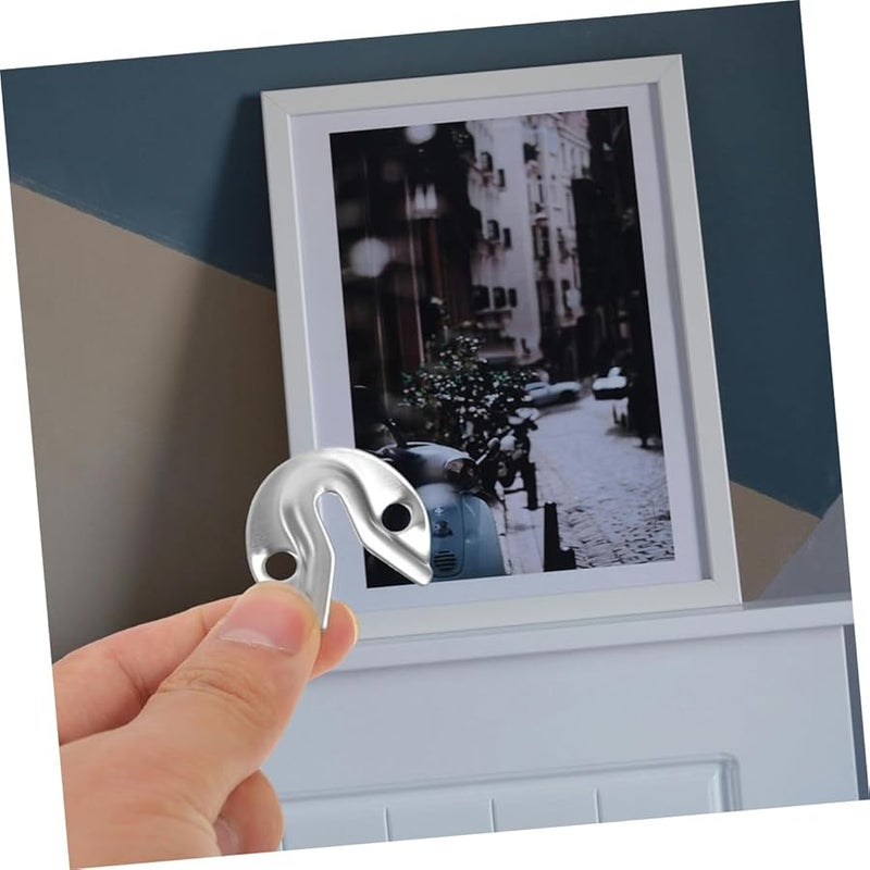 Artibetter 8pcs Heavy Duty Metal Keyhole Hangers Wall Mounting Kit for Picture Frames Mirrors Artwork - Image 5