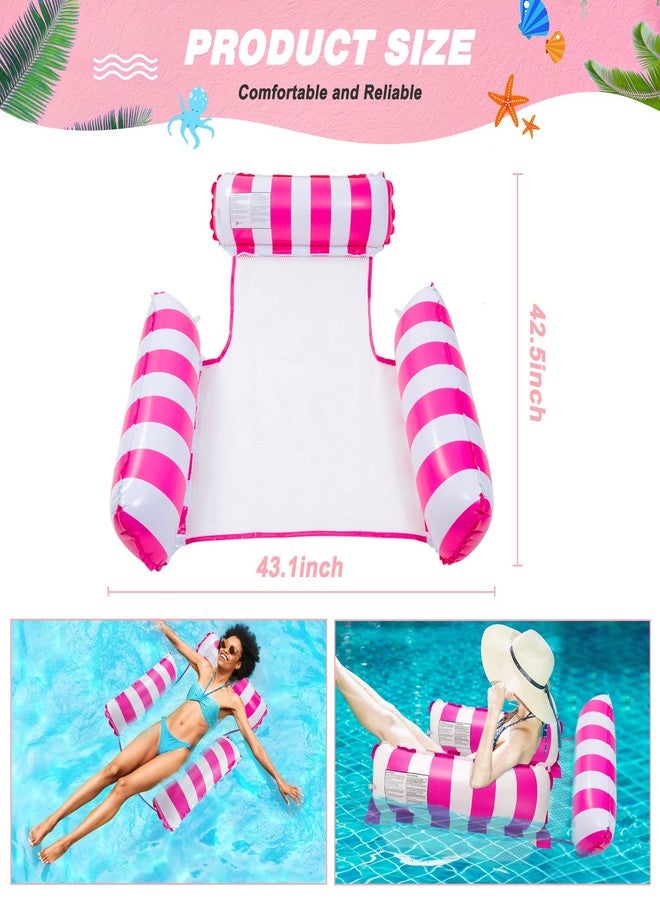 MLRYH Pool Floats, 2 Pack Inflatable Pool Hammock - Multi-Purpose Pool Hammock (Saddle, Lounge Chair, Drifter) for Adults Vacation - Image 4