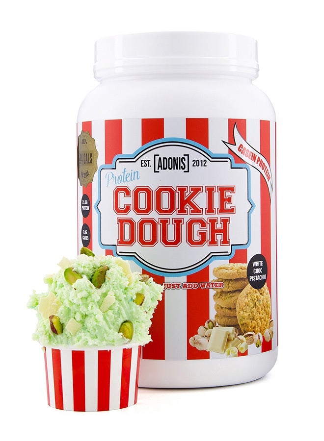 Adonis Protein Cookie Dough, Casein Protein, White Choc Pistachio Flavour 1kg