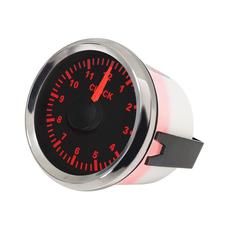 Eling Universal 2 Inch Clock Gauge Meter 12-Hour Format for RV Car Sedan Boat Motorcycle 12V 24V - Image 3