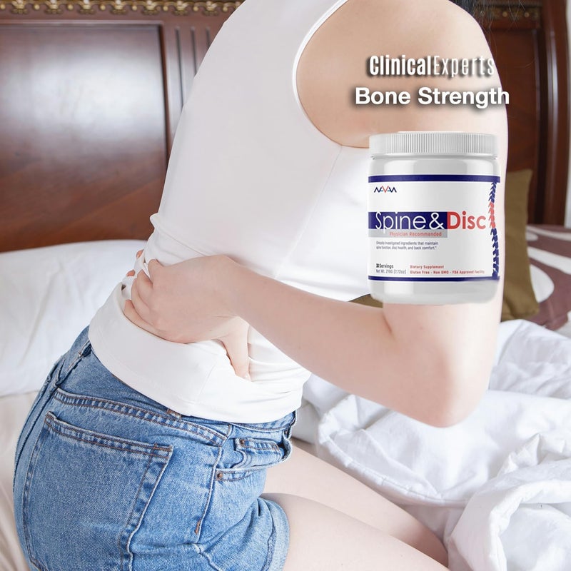 Navan Spine and Disc Osteo Bone Strength  Density Supplement Powder with Calcium Phosphorus Vitamin D Glucosamine Chondroitin MSM  Turmeric by Clinical Experts - Image 5