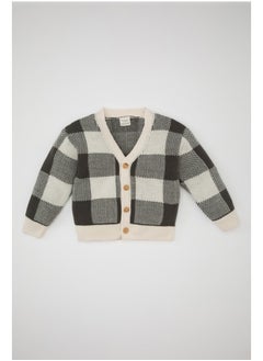 DeFacto Babyboy Tricot Regular Fit V Neck Long Sleeve Cardigan  - Image 1