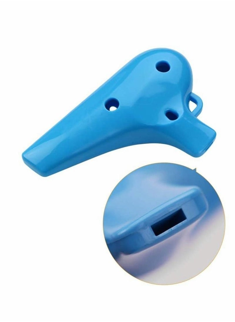 SYOSI Creative Ocarina Easy to Learn Alto C 12 Hole Abs Material Wind Instrument Gift Idea Elegant and Portable (Blue)  - Image 4