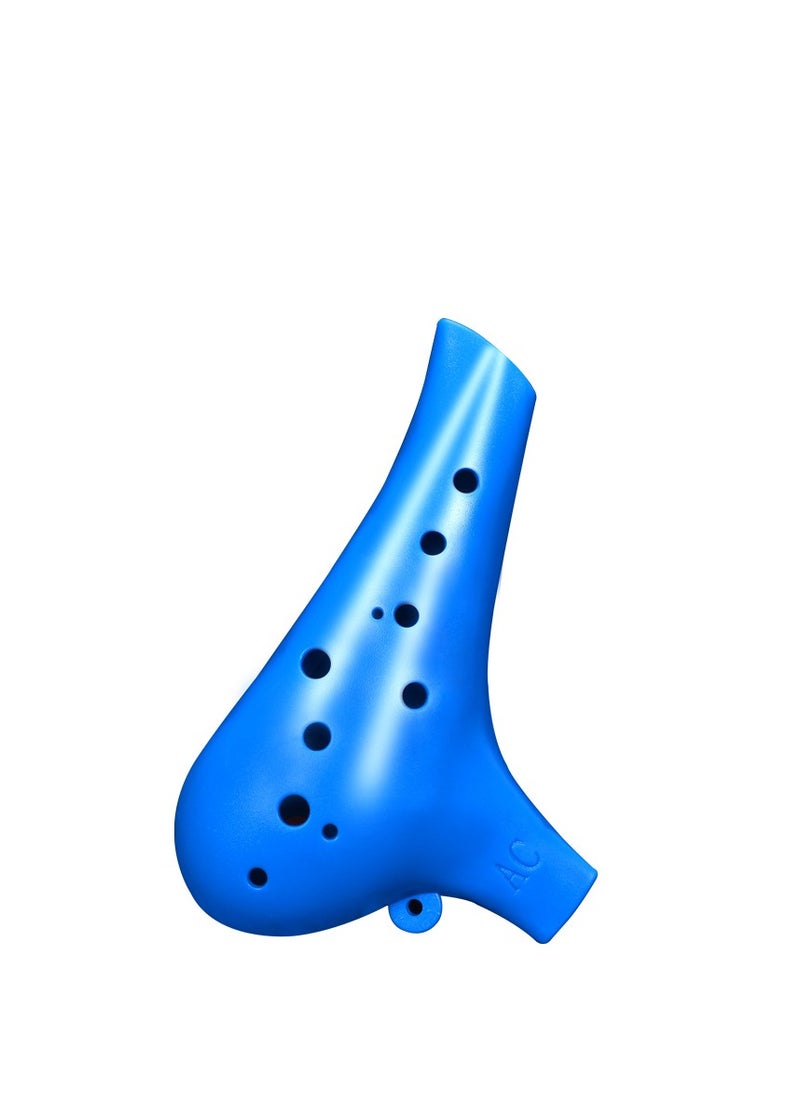 SYOSI Creative Ocarina Easy to Learn Alto C 12 Hole Abs Material Wind Instrument Gift Idea Elegant and Portable (Blue)  - Image 1