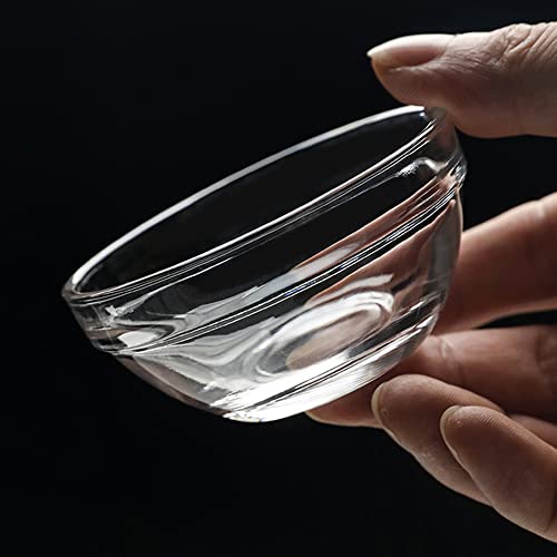 JHNIF 12pcs Clear Glass Soy Sauce Dipping Bowls Side Dishes for Snack Sushi Fruit Appetizer Dessert. 3 Inch - Image 3