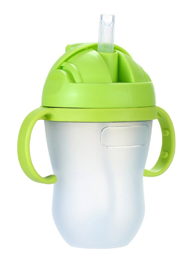NIBEMINENT Wide Mouth Feeding Bottle With Straw 8oz - Image 1