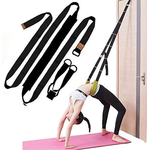 Xemz Back bend Assist Trainer - Improve Back and Waist Flexibility, Door Flexibility Stretching Strap, Home equipment for Ballet, Dance, Yoga, Gymnastics, Cheerleading, Splits (black) - Image 2