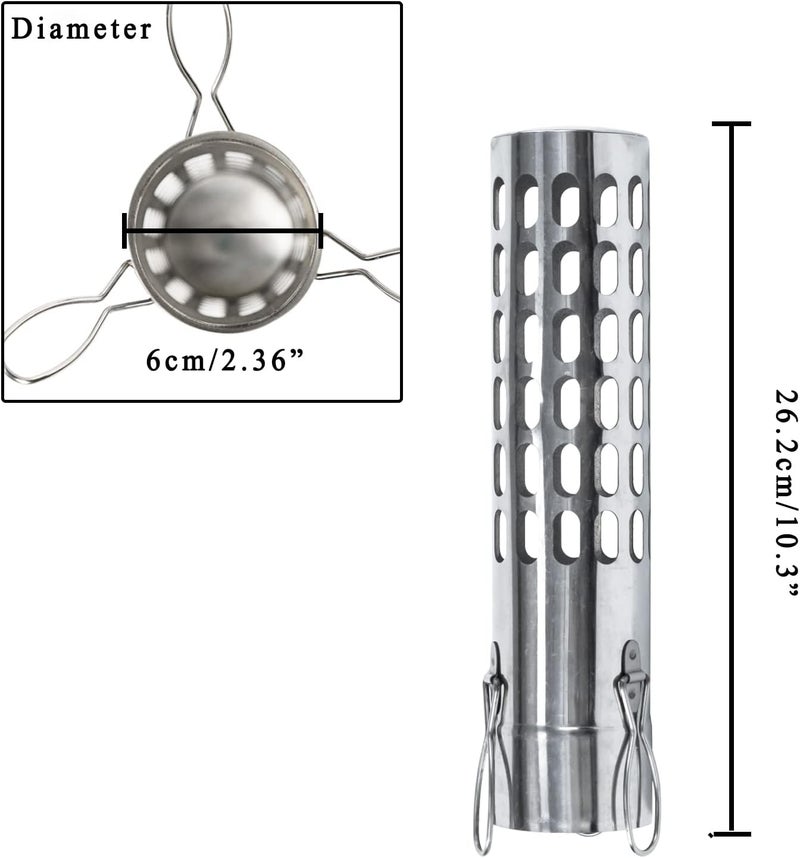 SoloWilder Stove Pipe Spark Arrestor Screen Stainless Steel Chimney Tube Filter Stovepipe Top Cap 2.36 inch - Image 4