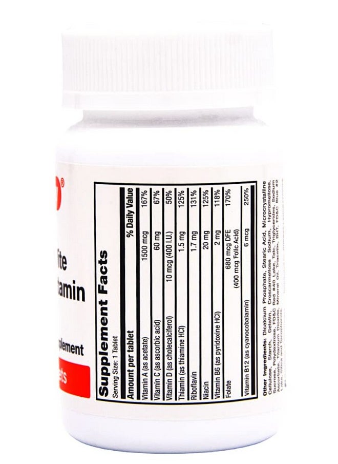 RUGBY LABORATORIES - Rugby Dailyvite Multivitamin Vitamin Supplement 100 Tablets (2 Pack) - Image 1