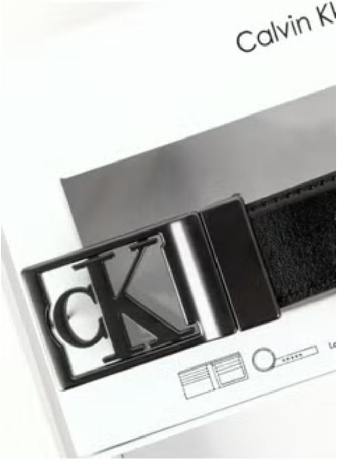 CALVIN KLEIN JEANS PLUS Calvin Klein Set Belt & Wallet for men Leather Black CK  - Image 5