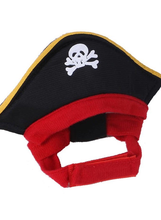 XIAOYU 3 Pieces Halloween Dog Pirate Costume Set Pet Pirate Hat Pirate Skull Triangle Bandana and Pirate Blindfold for Dog Cat Halloween Cosplay, Black - Image 3