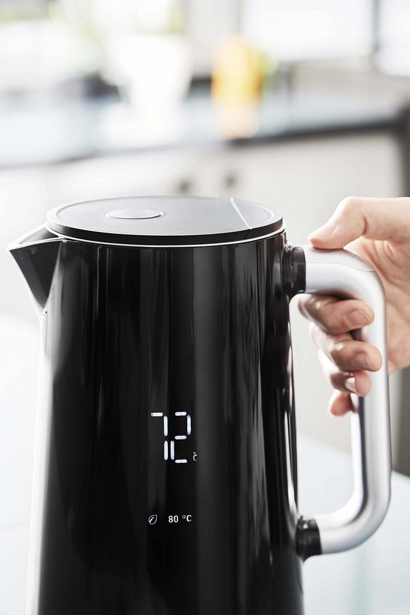 T-fal TEFAL Kettle | Smartin'Light 1.5L Digital Electric Kettle Black | 2500-3000 W | 5 Temperature Selection | 30 Min Keep Warm | Auto Off | 2 Years Warranty | ‎KO853840 - Image 4