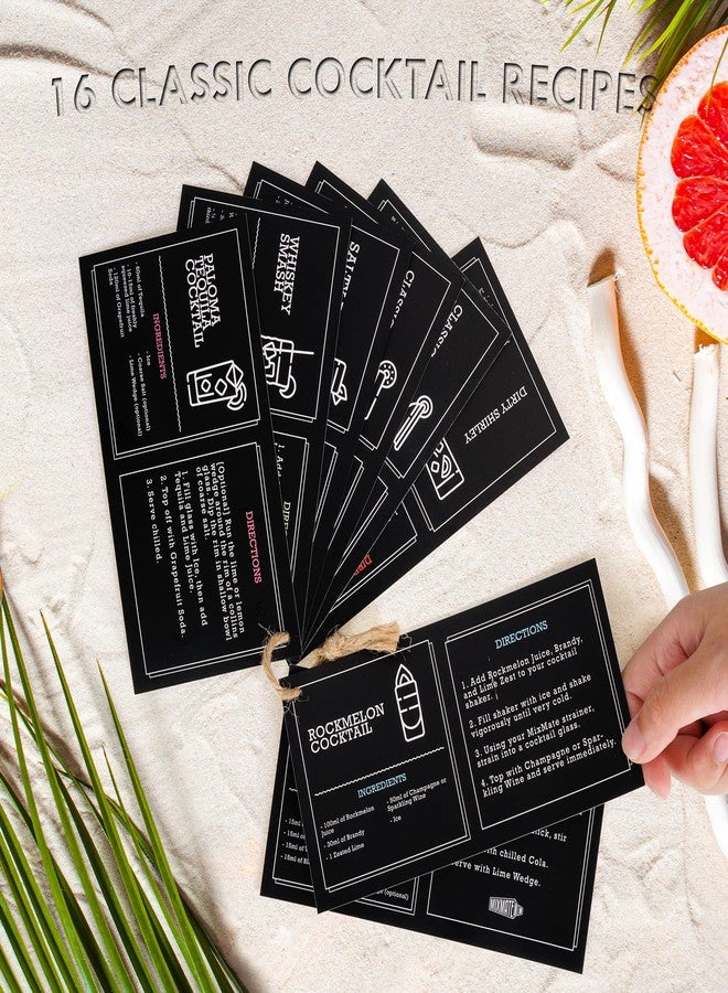 MixMate Premium Mixology Cocktail Shaker Set | 4 Piece Bar Tool Set, Silver Bar Set Cocktail Shaker Set for Drink Mixing - Includes Martini Shaker, Jigger, Bar Mixer Spoon + Free Cocktail Recipes | Gift Idea - Image 5